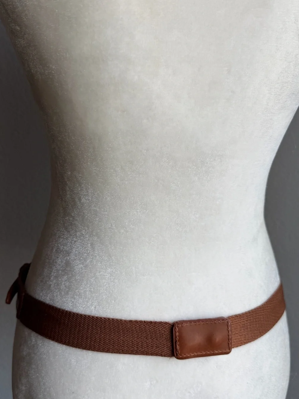 Vintage Inspired Beaded Knot Leather Stretch Boho Statement Waist Belt